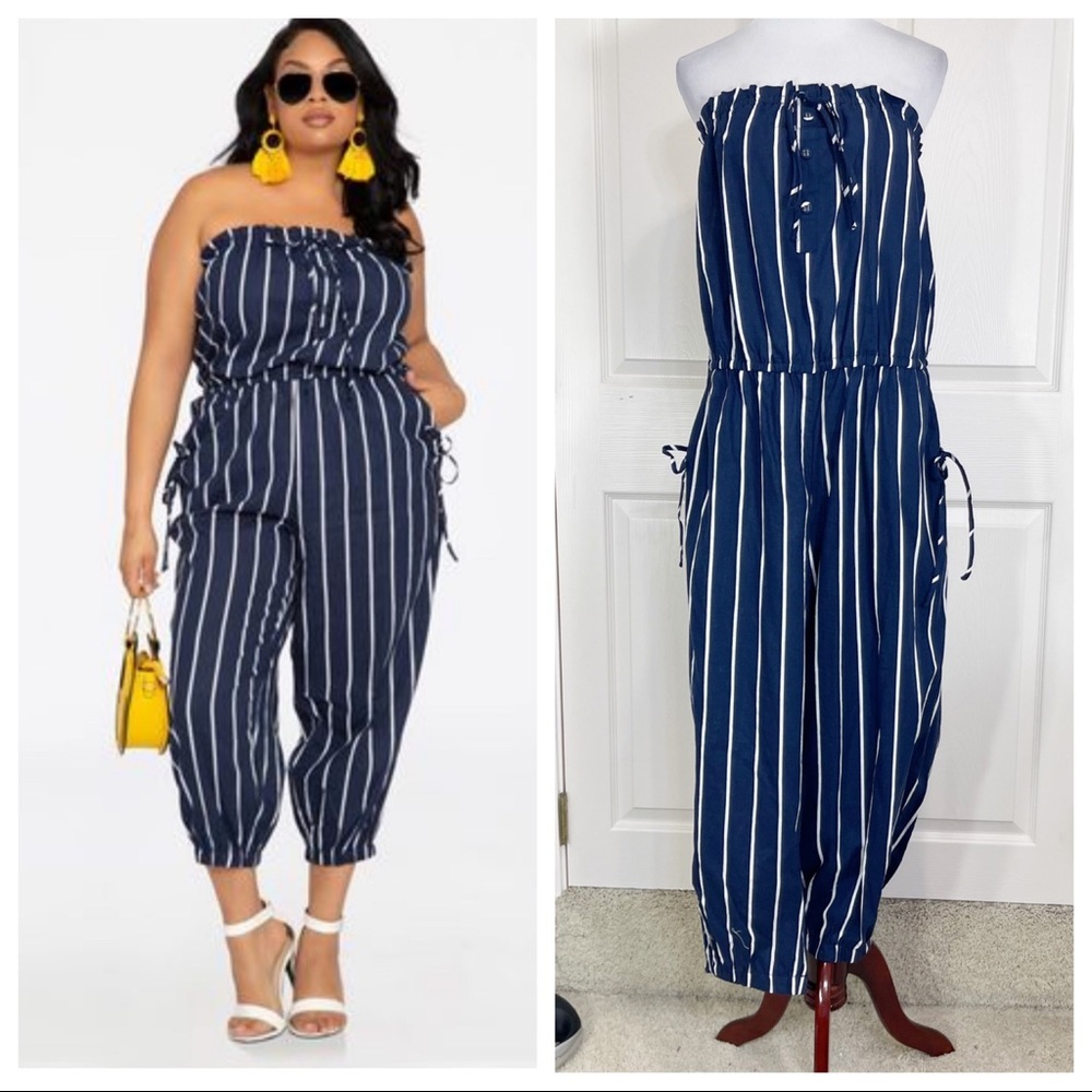NWT! Ashley Stewart strapless jumpsuit